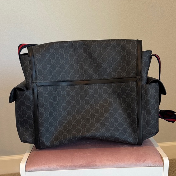 Gucci GG Monogram Black Large Changing Bag Diaper Bag - Picture 3 of 11